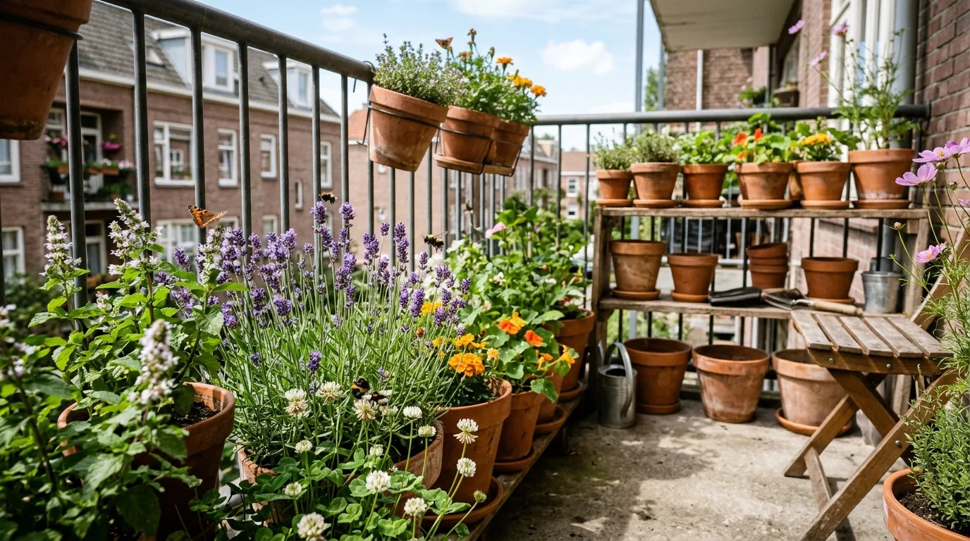 Bienenfreundlicher Balkon: Die besten Pflanzen für Wildbienen und Schmetterlinge