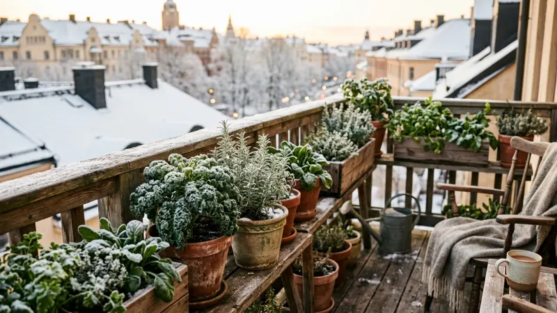 Winterharte Kräuter & Gemüse für den Balkon: Ganzjährig ernten & richtig pflegen 2026