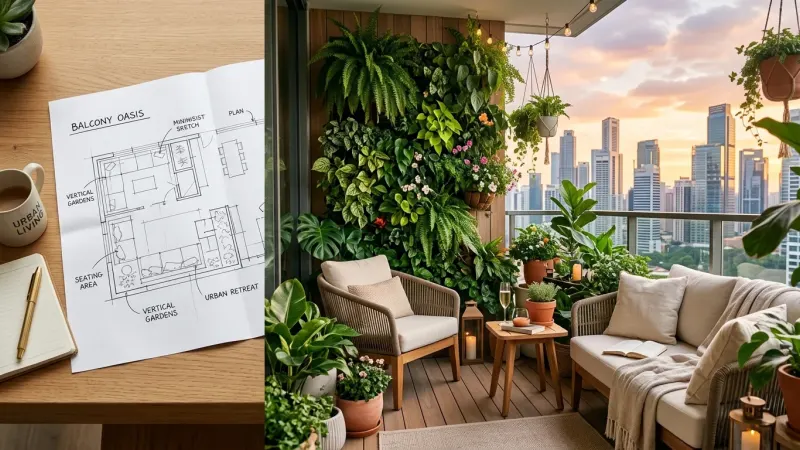 Den Balkon gestalten: Dein Schritt-für-Schritt-Guide zur grünen Oase