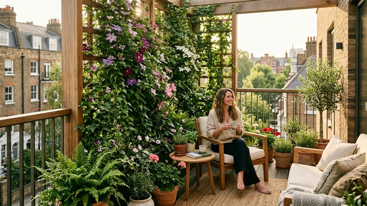 Grüne Wände und Sichtschutz: Dein Leitfaden für Kletterpflanzen und Rankhilfen auf dem Balkon