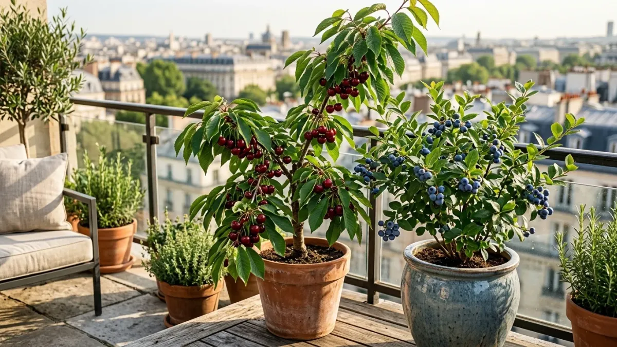 Mini-Obstgarten auf dem Balkon: Welche Beeren & Obstbäume 2026 im Kübel gedeihen