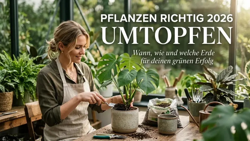 Pflanzen richtig umtopfen 2026: Wann, wie und welche Erde für deinen grünen Erfolg?